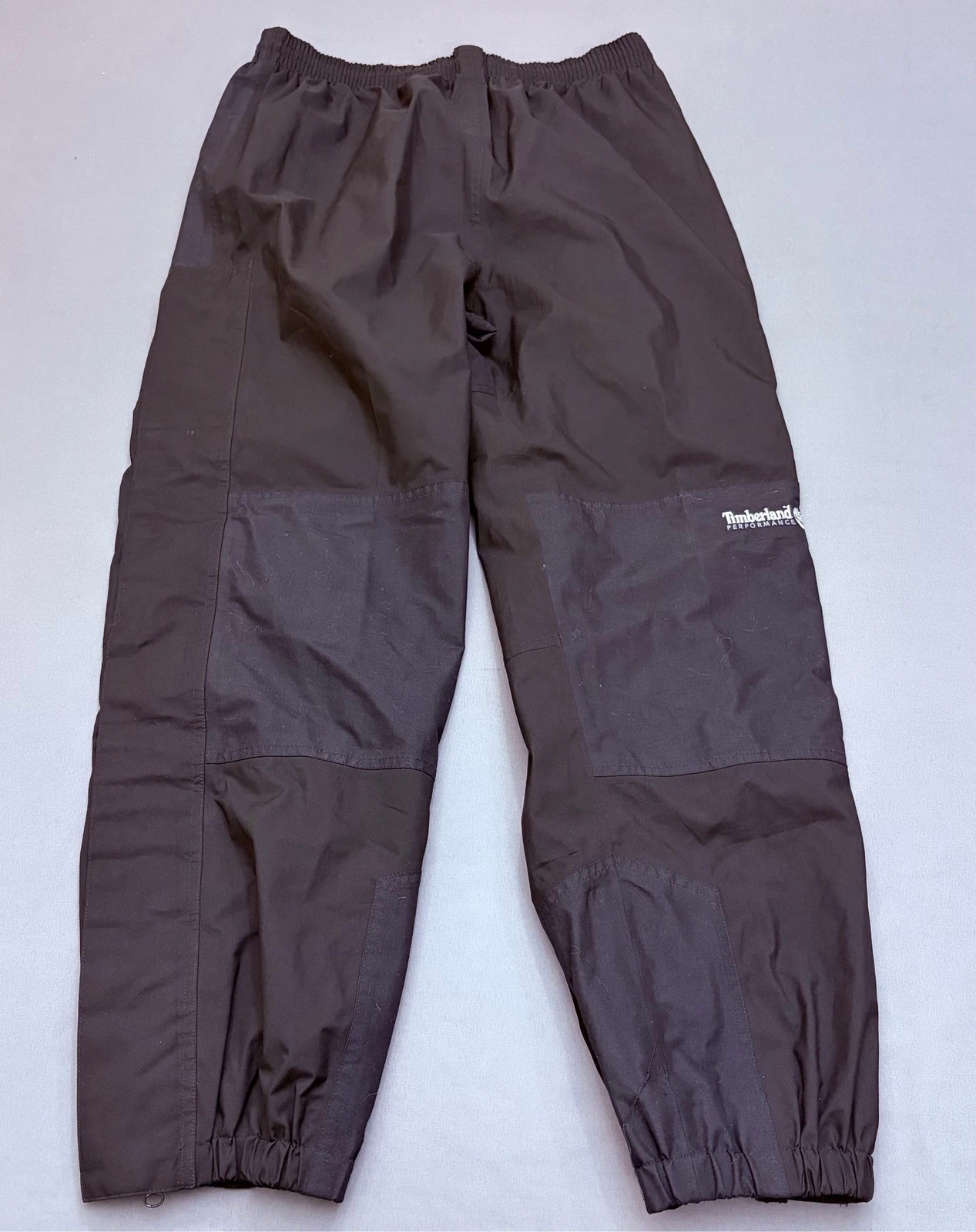 Timberland Performance Nylon Rain Wind Pants Mens M Black Hiking Gore-Tex