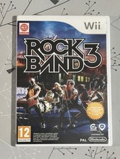Rock Band 3 (Nintendo Wii, 2010) TESTATO **Spedizione gratuita**