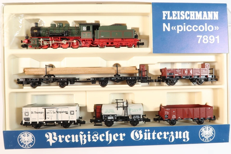 Fleischmann 7891 Zugset "Preußischer Güterzug" Dampflok G 8.1 + 5 Wagen KPEV OVP