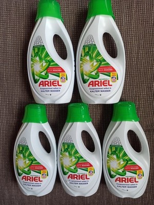 5x Ariel Universal+ Waschmittel je 25 WL (insgesamt 125WL 5,625L) flüssig 
