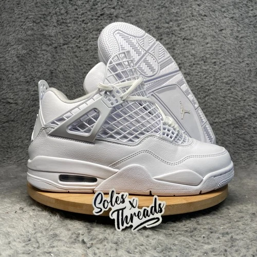 Air Jordan 4 Retro Net Size 9-10.5 Women Triple White Sneakers FN7251-107