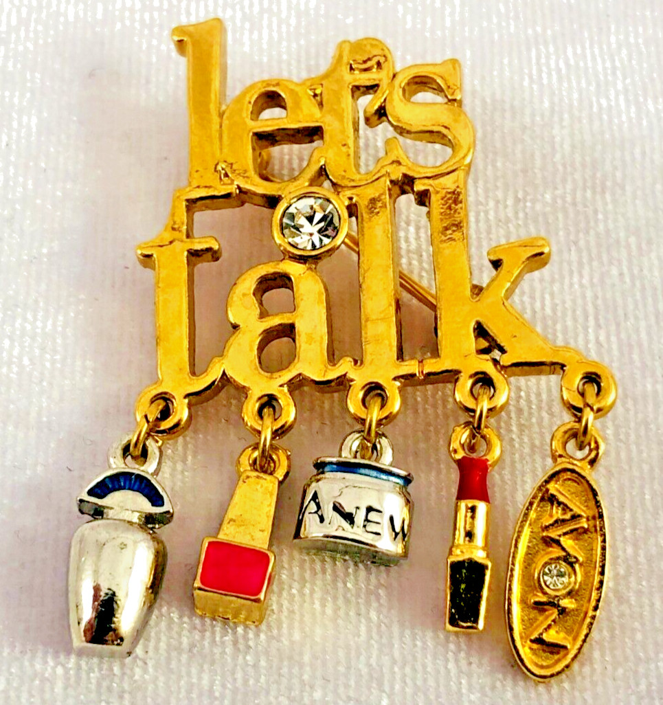 AVON Lets Talk Representative Dangle Charm Gold T… - image 1