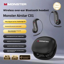 MONSTER C01 Zero Burden Bluetooth 6.0 Open Ear HD Call Dual Mic Ear Hook