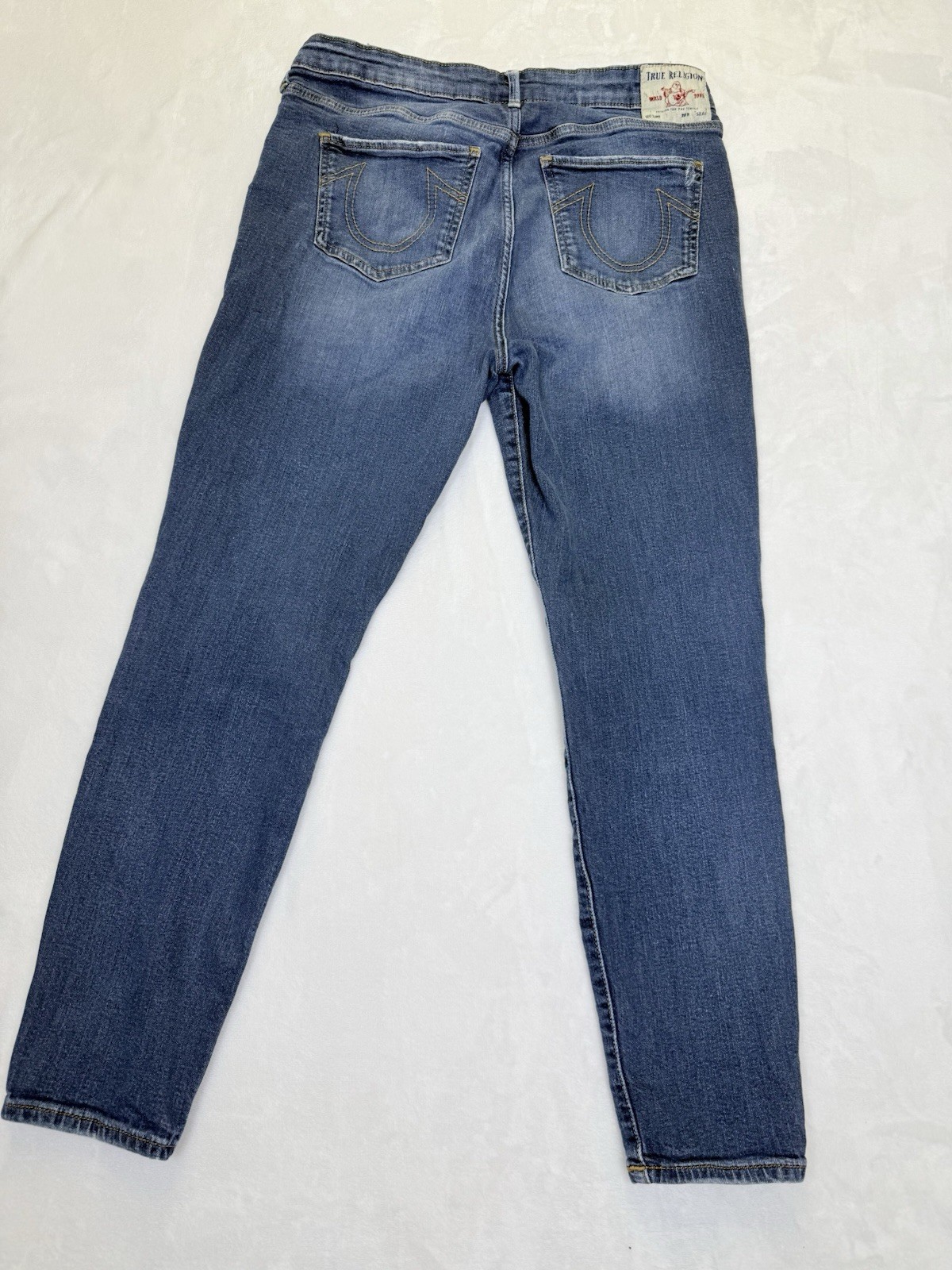 True Religion Jeans Women’s Sz 32 Halle High Rise Button Fly Super Skinny thumbnail 2