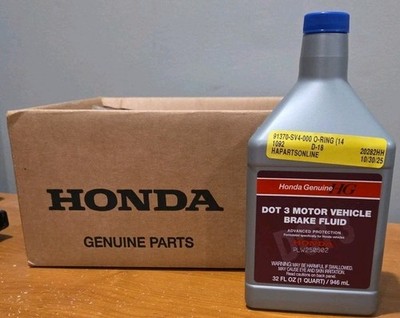 1QT Genuine Honda OEM DOT 3 Brake Fluid NEW SEALED 32oz