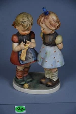 Vintage TMK-4 Goebel M I Hummel “Knitting Lesson” Figurine #256