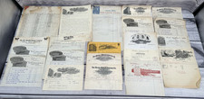 LARGE LOT ANTIQUE EARLY 1900s EPHEMRA - RECEI...