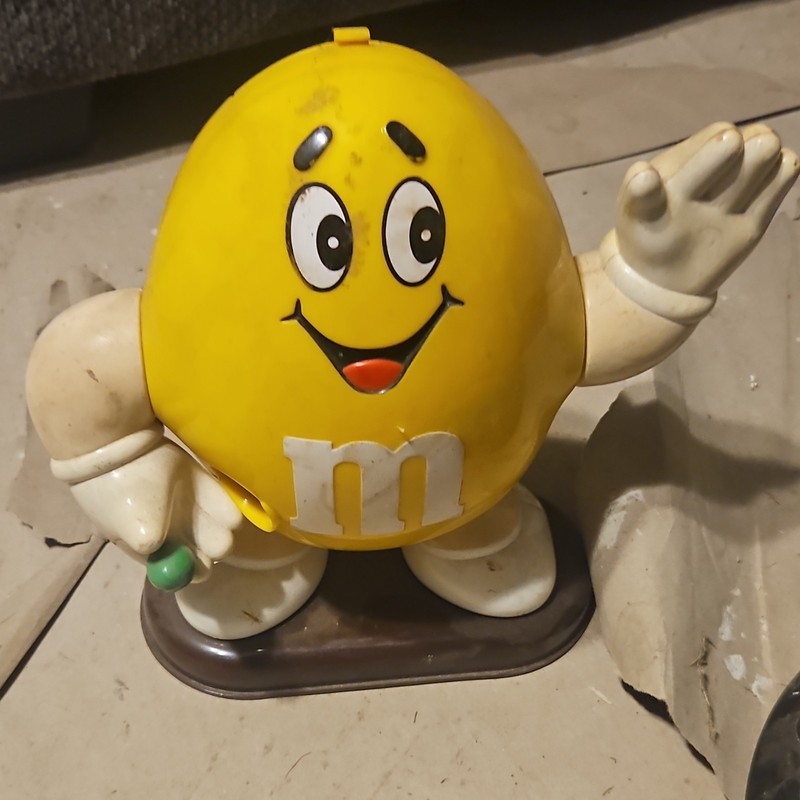 M&M's Yellow M&M Character Figure Advertising Display Collectible