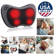 Shiatsu Thera Pillow Massage Neck Hump, TheraPillow Traction Massager with Heat