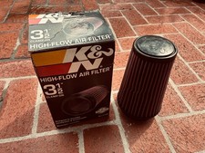 K&N RU-3130 High-Flow Air Filter 3 1/2inch Clamp On