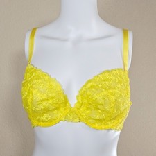 Playful Promises Audre Yellow Floral Embroidered Bra