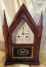 SALE! New England Clock Gothic Steeple Mantle Clock 1974 Franz Hermle - EXC COND