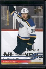 2025-26 Upper Deck #153 Oskar Sundqvist Exclusives #/100