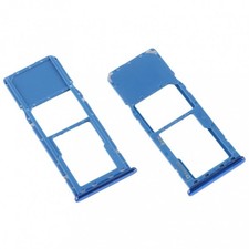 SIM Tray For Samsung Galaxy A7 2018, 1 SIM, Micro SD Adapter, Blue