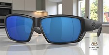 COSTA DEL MAR 6S9009 04 Tuna Alley Blackout Blue Mirror 62 mm Men's Sunglasses
