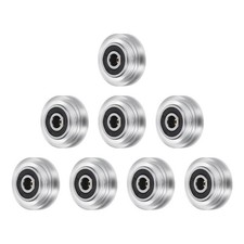 8Pcs 3D Printer Wheel with 625RS Linear Bearing for 3D Printer, Transparent