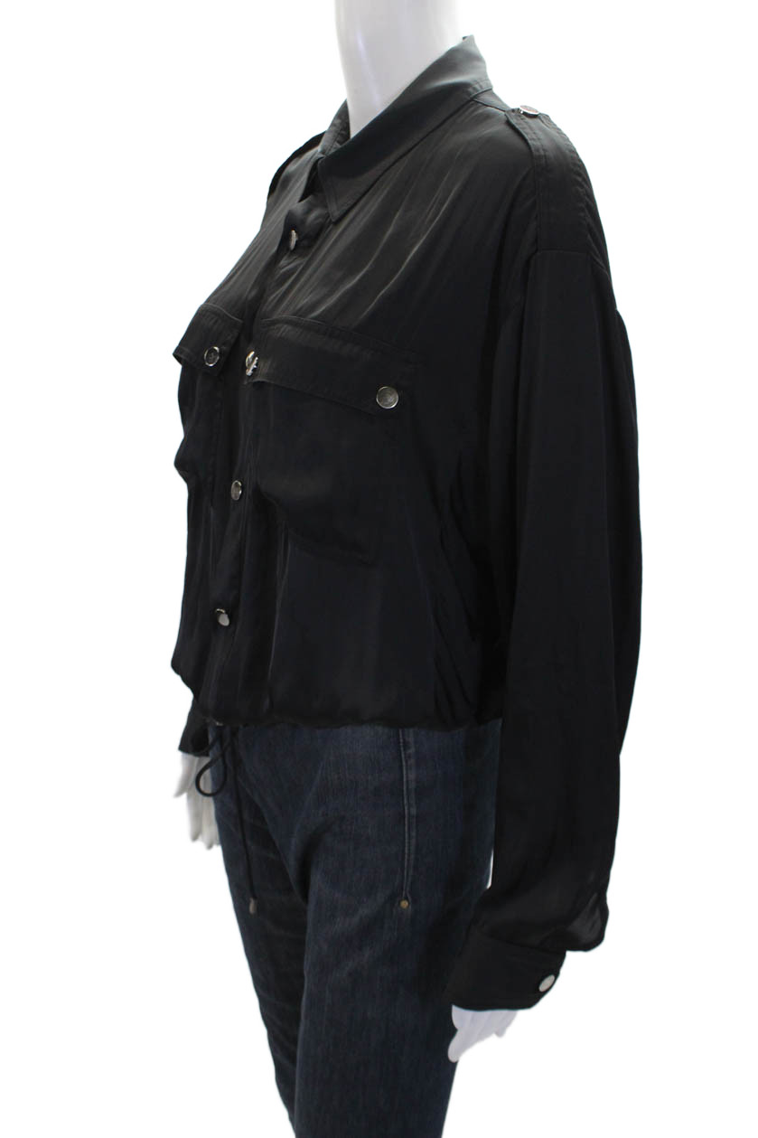 Ramy Brook Collared Buttoned Detail Drawstring Wa… - image 2