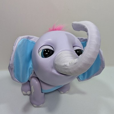 Juno My Baby Elephant Talking Moving Purple Animated Toy Spin Master Tested Work