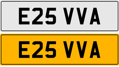 EVA EVELYN EVIE EVAS EV PRIVATE REGISTRATION CHERISHED CAR NUMBER PLATE E25 VVA