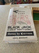 Vintage BLACK JACK Party Board Dice Game by Carrom. Original Box