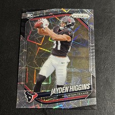 2025 Prizm Football Jayden Higgins RC Silver Lazer Prizm Houston Texans #376