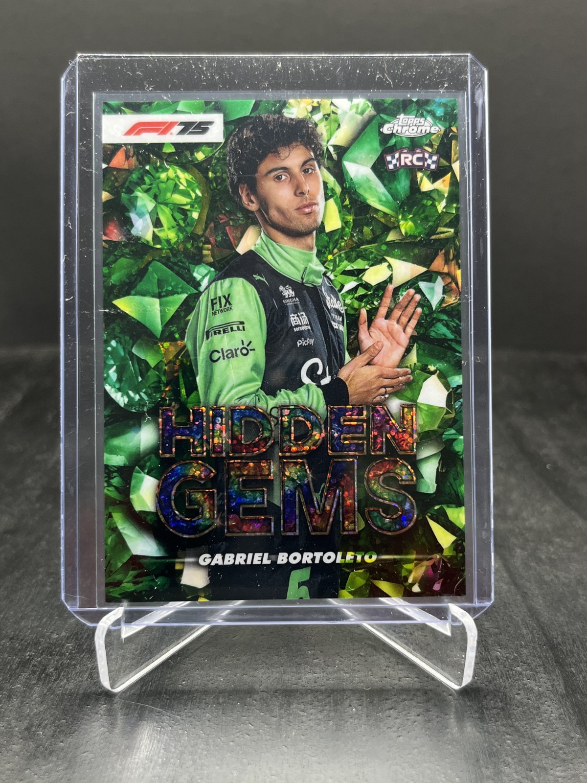 2025 Topps Chrome Formula 1 F1 Gabriel Bortoleto RC Rookie Hidden Gems SP #HG-20