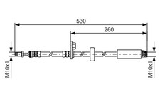 Flexible de frein Peugeot 2008
