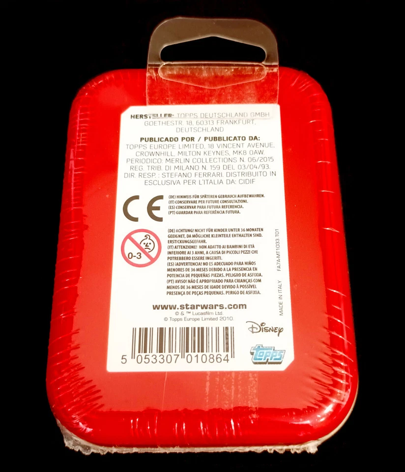 DISNEY STAR WARS TOPPS FORCE ATTAX Trading Card Game Mini Tin Oficial New Sealed - Imagen 2 de 2