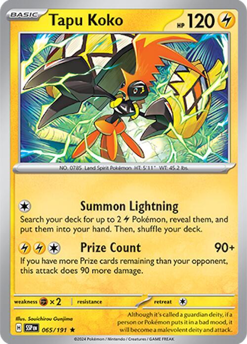 Tapu Koko 065/191 Sv08: Surging Sparks Reverse Holo | eBay