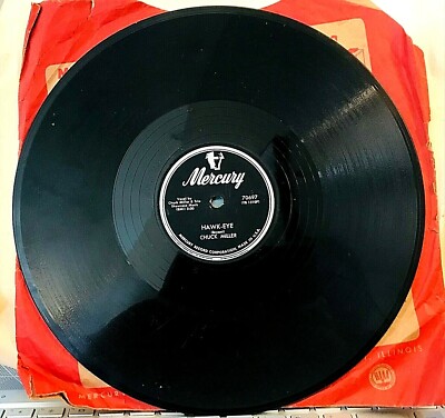 CHUCK MILLER 78 - Hawk-Eye / Something to Live For - Mercury 70697, 1955, E