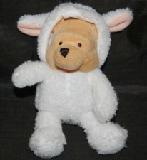 Winnie The Pooh Lamb Sheep White Costume Easter Disney Plush Beanbag 8" Toy