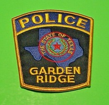 GARDEN RIDGE  TEXAS  TX  4"  POLICE PATCH  FREE SHIPPING!!!