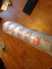 LOT OF 5 dairy queen coke PLASTIC GLASSES 60TH ANNIVERSARY RARE
