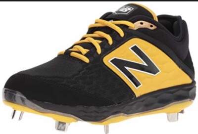 New Balance Mens L3000by4 Black Yellow Baseball Athletic Sports