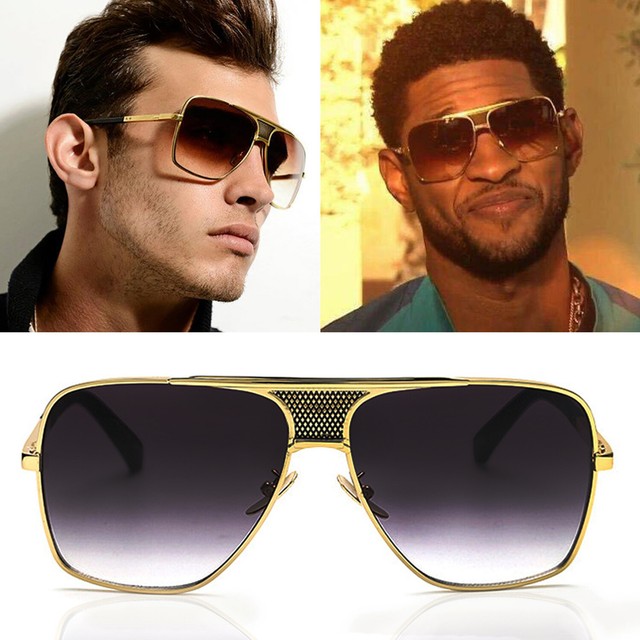 flat top aviator square sunglasses
