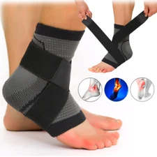 Elastic Ankle Brace Support Compression Sleeve for Plantar Fasciitis Arthritis