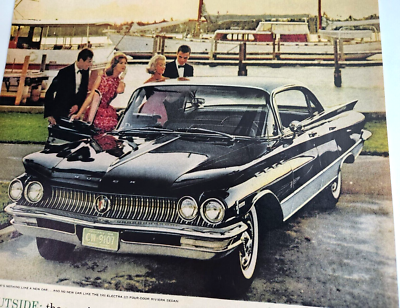 Buick Electra Riviera Sedan Vintage 1960 Car Ad Magazine Print