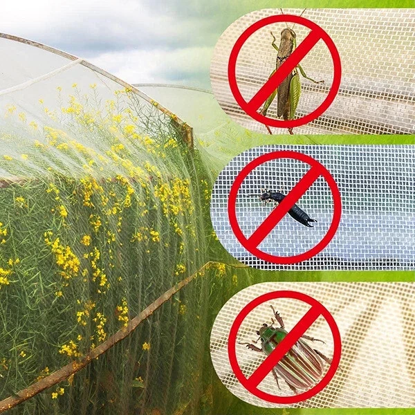 33~150ft Mosquito Garden Bug Insect Netting Barrier Bird Net Plant Protect Mesh - Image 3 of 4
