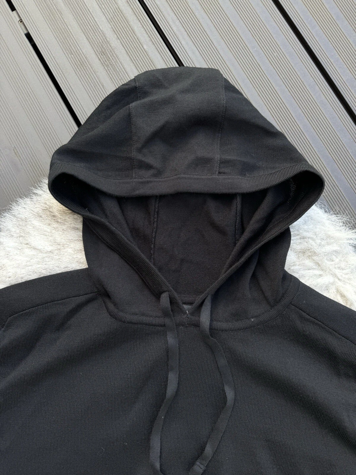 Felpa con cappuccio Canada Goose Welland Nera Taglia Media Maglione Pullover in maglia