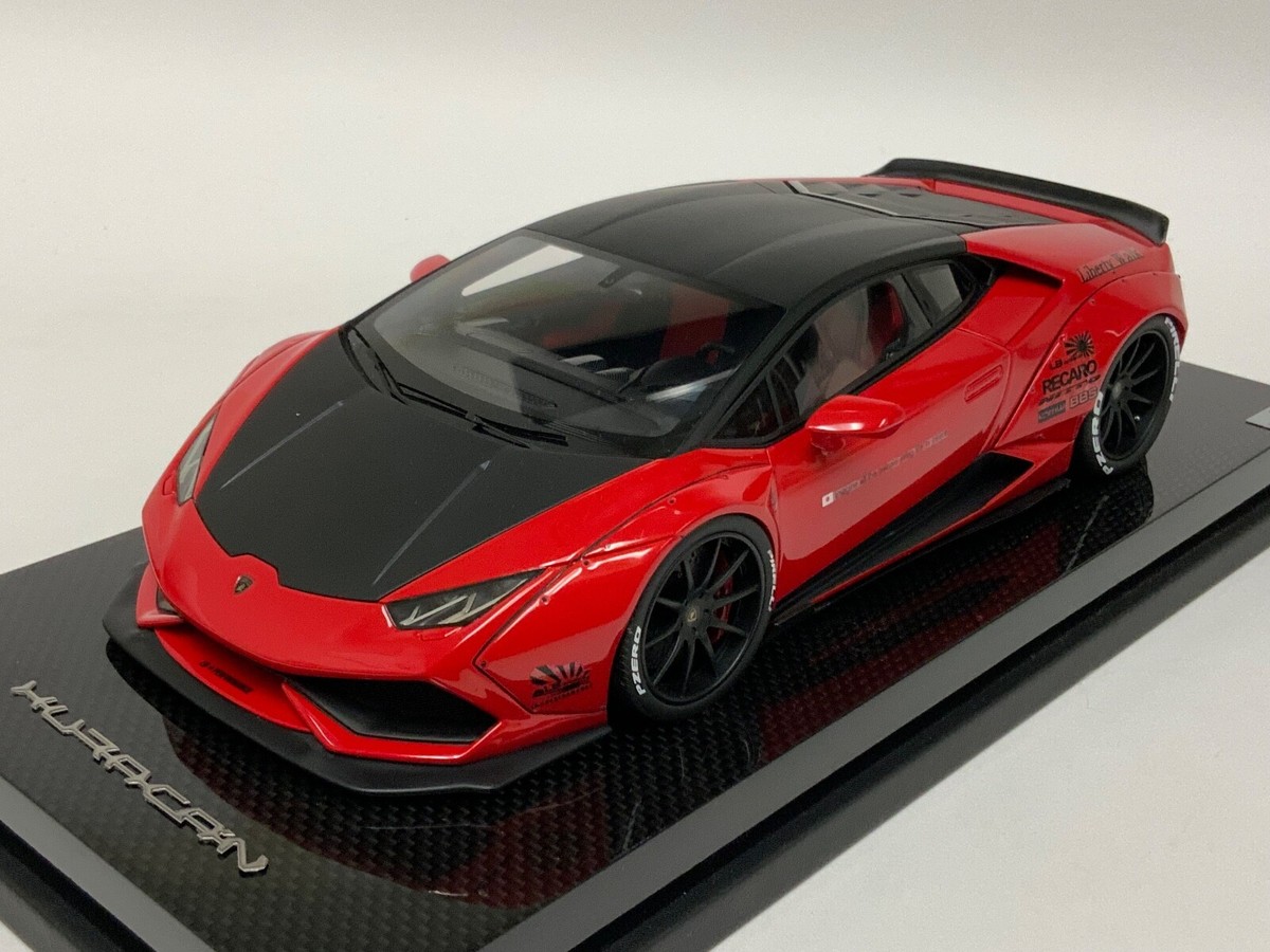 MR collection LAMBO ミニカー 1/18 箱無し 1/18 MR Collection Lamborghini Huracan Liberty Walk Red