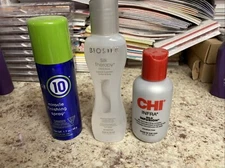 Biosilk Leave In Treatment Plus Chi Silk Infusion Plus Miracle Finishing Spray 