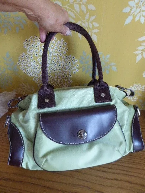 Sac miss lancel top toile et cuir