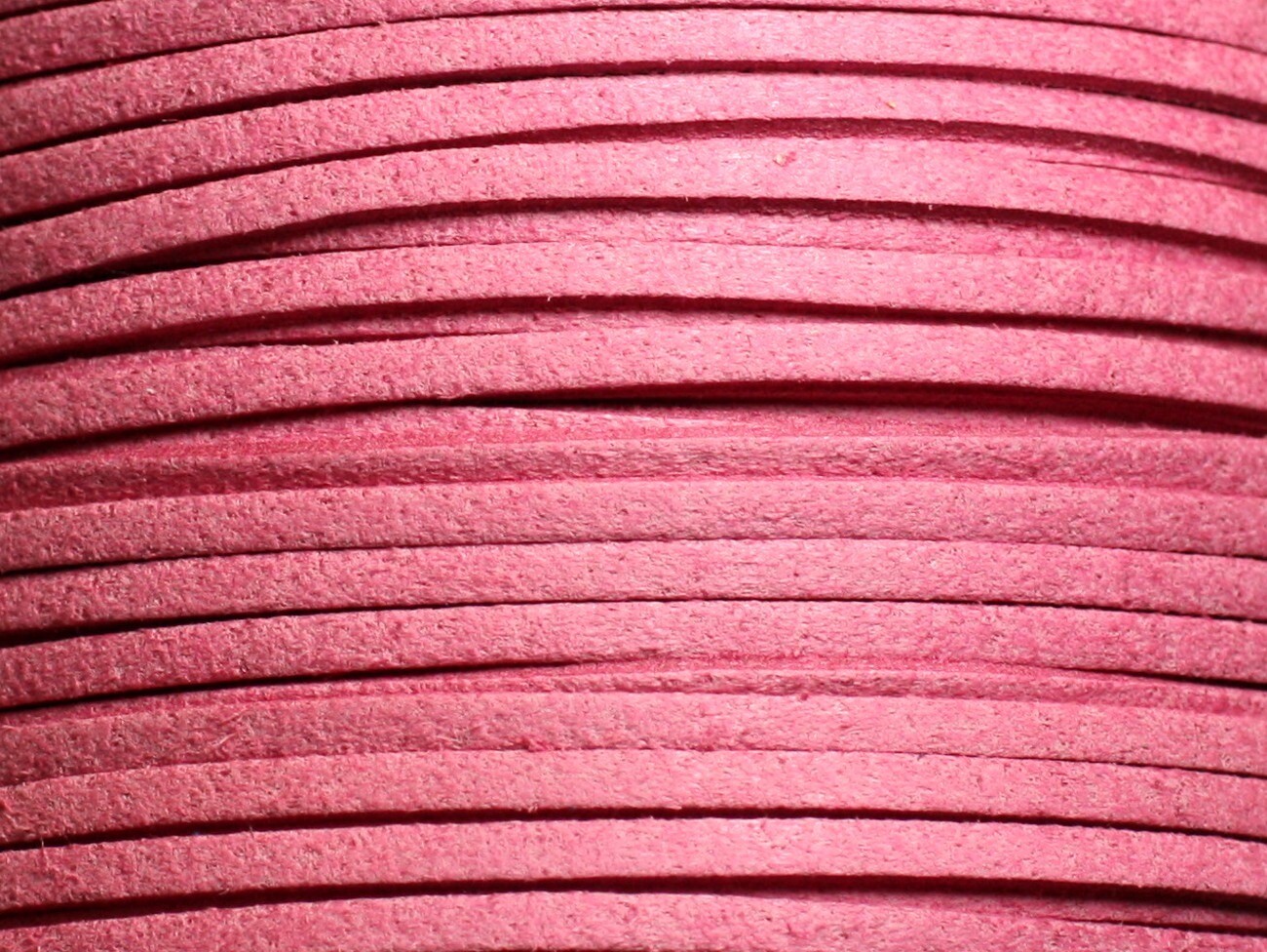 Ruban suédine rose 3mm aspect daim | Bobine 90m premium pour maroquinerie