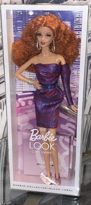 barbie the look city shine redhead doll