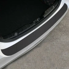 Car Universal Rear Bumper Trunk Protector Corner Trim Carbon Fiber Sticker