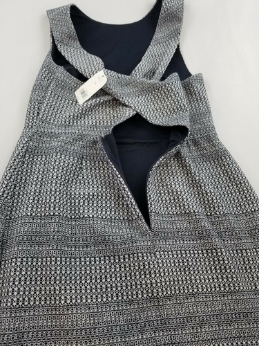 BANANA REPUBLIC women dress 782578 white black navy 8 MSRP $138 - 第 9/12 張圖片