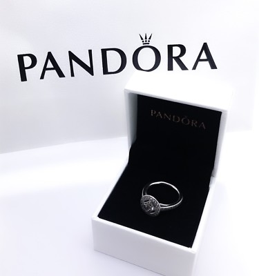 Authentic Pandora 925 Silver Vintage Allure Bling CZ Stackable