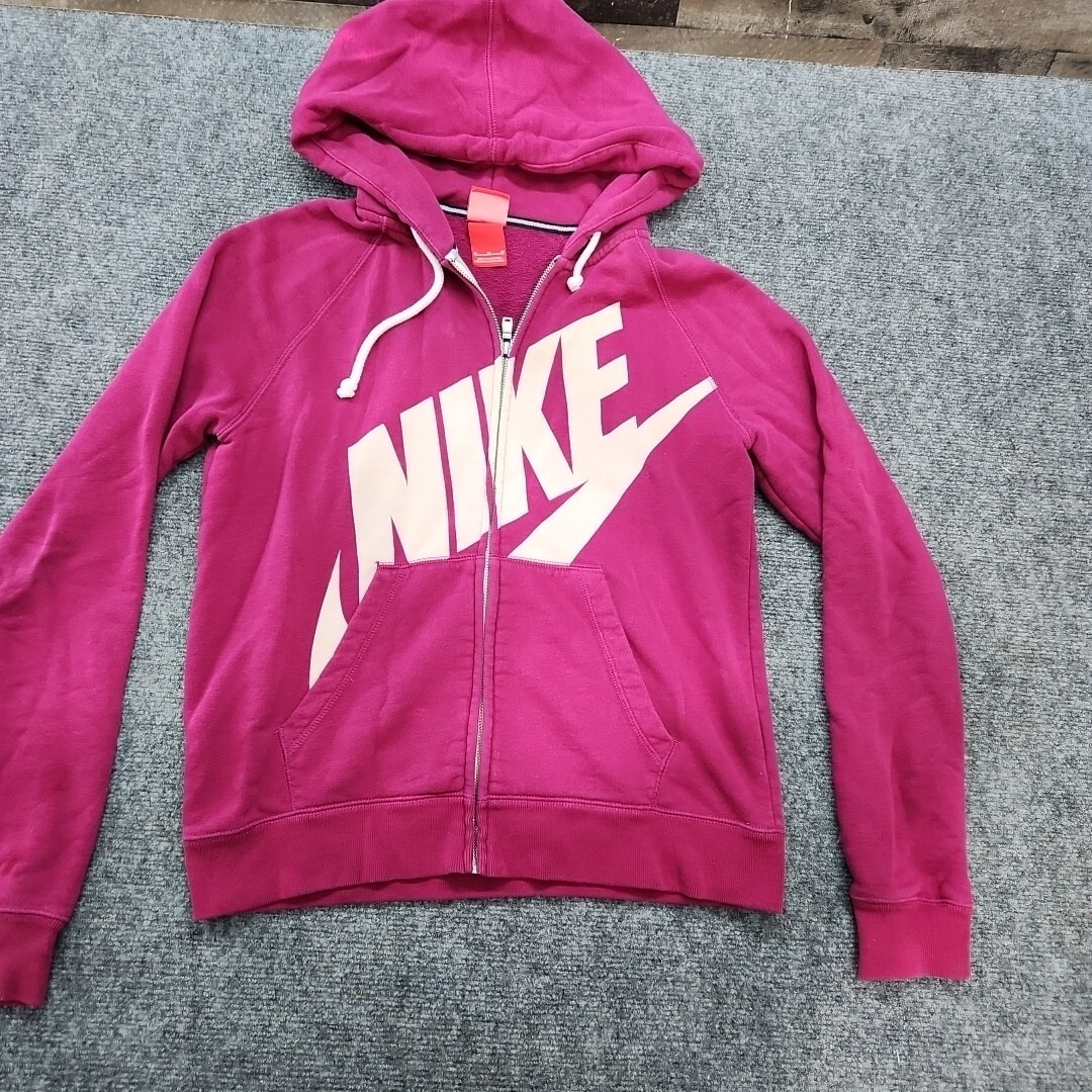 Pullover Hoodie Nike Pink Zip Up Nike Hoodie Women M Pink Full Zip