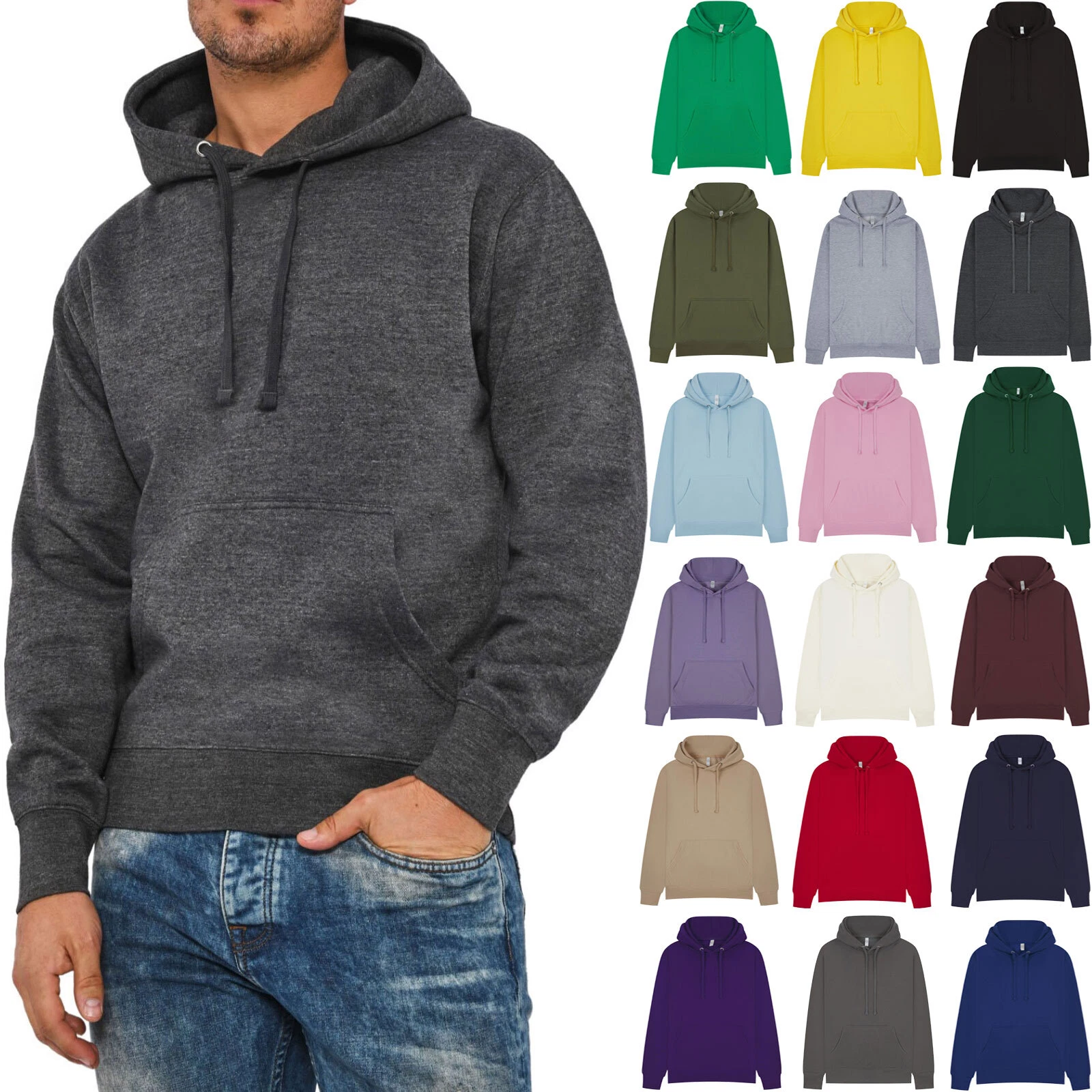 Mens Hoodies Pullover Fleece Hooded Jumper Casual Hood Sweat Premium Quality Top
Opens in a new wind