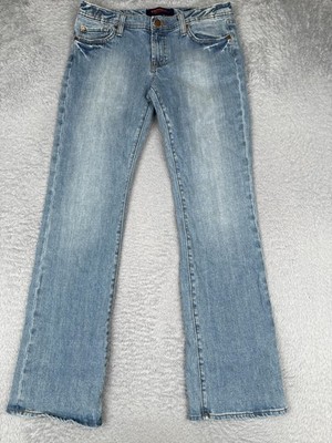 VIGOSS Bootcut Jeans Juniors 11/12 Blue Light Mid Rise 31x33 Slim Stretch Denim